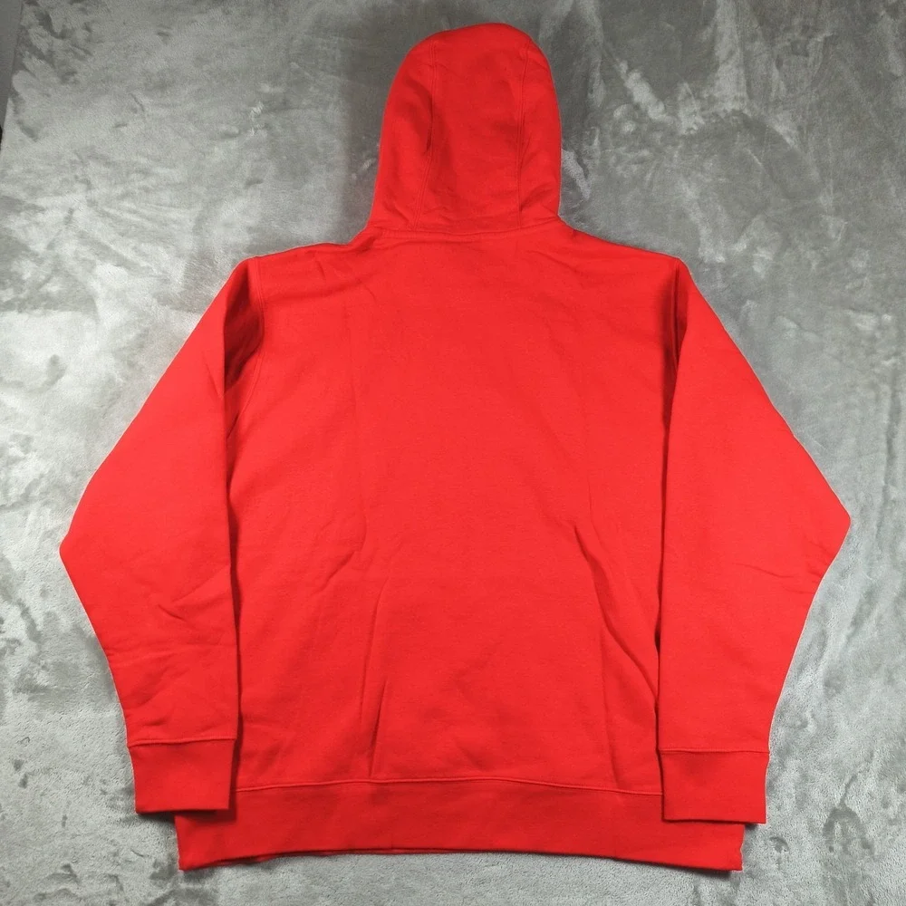 Nike Hoodie Mens XXL Red Just Do It Swoosh Logo Pullover Fleece BV5094 657 New